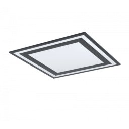 LED panel , 36W , falon kívüli , 60 cm , négyzet , természetes fehér , fekete keret , EGLO , SAVATARILA , 99039