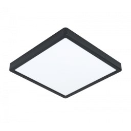 LED panel , 20W , falon kívüli , négyzet , meleg fehér , fekete keret , IP44 , EGLO , FUEVA 5 , 99271