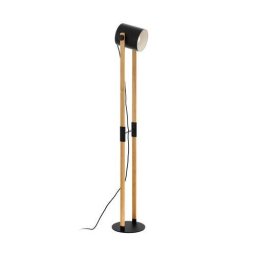LED lámpa , állólámpa , E27 , acél , fa , fekete , EGLO , HORNWOOD , 43048