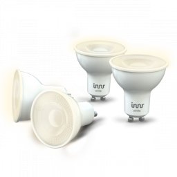 LED lámpa , égő , INNR , szpot , 4 x GU10 , 36° , COB , 4 x 4.8 Watt , meleg fehér , dimmelhető , Philips Hue kompatibilis