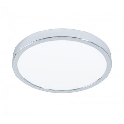 LED panel , 20W , falon kívüli , kerek , meleg fehér , króm keret , IP44 , EGLO , FUEVA 5 , 99266