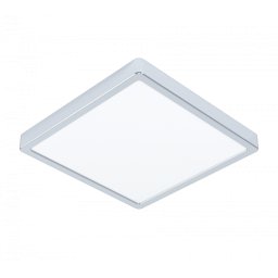 LED panel , 20W , falon kívüli , négyzet , meleg fehér , króm keret , IP44 , EGLO , FUEVA 5 , 99269