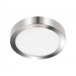 LED panel , 20.5W , falon kívüli , kerek , természetes fehér , króm keret , IP44 , EGLO , FUEVA 5 , 30892