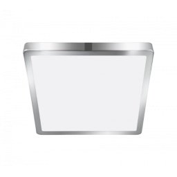 LED panel , 20.5W , falon kívüli , négyzet , természetes fehér , króm keret , IP44 , EGLO , FUEVA 5 , 30894