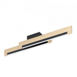LED lámpa , mennyezeti , 2 x 10W , dimmelhető , meleg fehér , fa , fekete , EGLO , CAMACHO , 99292