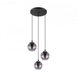 LED lámpa , függeszték , mennyezeti , 42.5 cm , 3 x E27 foglalat , fekete , EGLO , ARISCANI , 98653