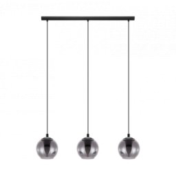LED lámpa , függeszték , mennyezeti , 76.5 cm , 3 x E27 foglalat , fekete , EGLO , ARISCANI , 98652