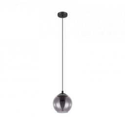 LED lámpa , függeszték , mennyezeti , 20 cm , E27 foglalattal , 40W , fekete , EGLO , ARISCANI, 98651