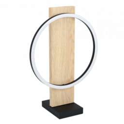 LED lámpa , asztali , 12W , meleg fehér , fa , barna , EGLO , BOYAL LED , 99469