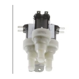 Univerzális mágnesszelep hűtőszekrénybe, 3 utas 90-fok 3x12mm kivezetés