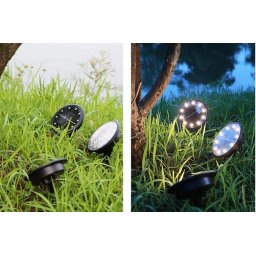 Napelemes süllyeszthető, szolár lámpa 10 ledes/ 180 fokban forgatható 4 db/ csomag