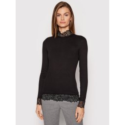 YAS Blúz Elle 26024677 Fekete Regular Fit