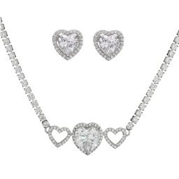 Kirstályszív, exkluzív esküvői ékszerszett