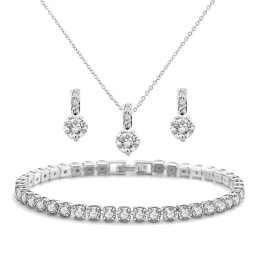 3 részes, elegáns esküvői ékszerszett