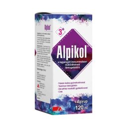Alpikol étrend-kiegészítő szirup málna ízben 120ml