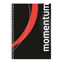 VICTORIA PAPER Spirálfüzet, A4, kockás, 90 lap, perforált, lyukasztott, VICTORIA PAPER, "Momentum"