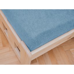 Gyerek frottír lepedő 70x140 cm világoskék