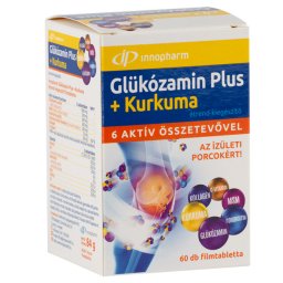 Innopharm glükózamin plus kurkuma filmtabletta, 60 db