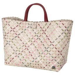 SUMMER SHADES Shopper -mix39 marsala red mix on grey