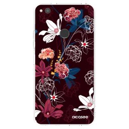 Átlátszó szilikon tok az alábbi mobiltelefonokra Huawei P9 Lite 2017 - Dark Meadow