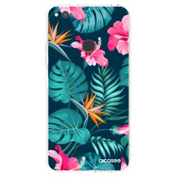 Átlátszó szilikon tok az alábbi mobiltelefonokra Huawei P9 Lite 2017 - Pink Monstera