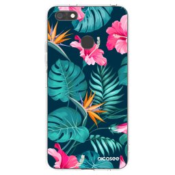 Átlátszó szilikon tok az alábbi mobiltelefonokra Huawei P9 Lite Mini - Pink Monstera