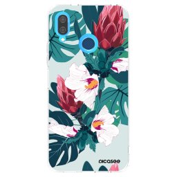 Átlátszó szilikon tok az alábbi mobiltelefonokra Huawei P20 Lite - Rhododendron