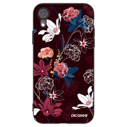 Fekete szilikon tok az alábbi mobiltelefonokra Apple iPhone XR - Dark Meadow