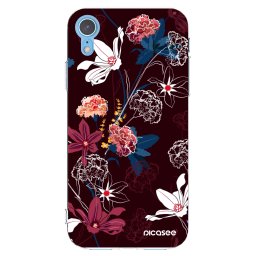 Átlátszó szilikon tok az alábbi mobiltelefonokra Apple iPhone XR - Dark Meadow