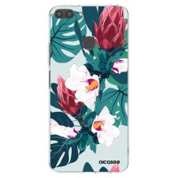 Átlátszó szilikon tok az alábbi mobiltelefonokra Huawei P Smart - Rhododendron