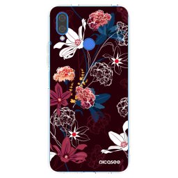 Átlátszó szilikon tok az alábbi mobiltelefonokra Huawei Nova 3 - Dark Meadow