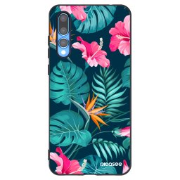 Fekete szilikon tok az alábbi mobiltelefonokra Huawei P20 Pro - Pink Monstera
