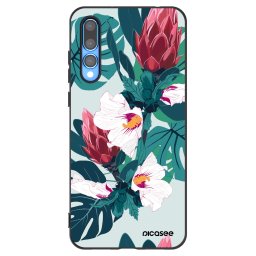 Fekete szilikon tok az alábbi mobiltelefonokra Huawei P20 Pro - Rhododendron