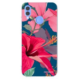 Átlátszó szilikon tok az alábbi mobiltelefonokra Huawei P Smart 2019 - Hibiscus