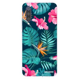 Átlátszó szilikon tok az alábbi mobiltelefonokra Xiaomi Mi 9 - Pink Monstera