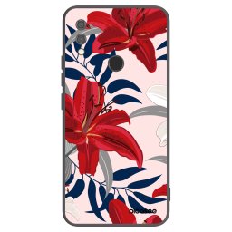 Fekete szilikon tok az alábbi mobiltelefonokra Xiaomi Redmi Note 7 - Red Lily