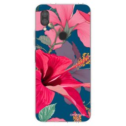 Átlátszó szilikon tok az alábbi mobiltelefonokra Xiaomi Redmi 7 - Hibiscus
