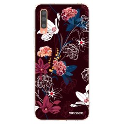 Átlátszó szilikon tok az alábbi mobiltelefonokra Samsung Galaxy A70 A705F - Dark Meadow