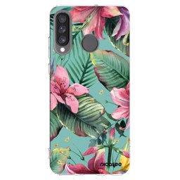Átlátszó szilikon tok az alábbi mobiltelefonokra Huawei P30 Lite - Hawaii