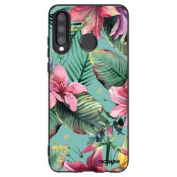 Fekete szilikon tok az alábbi mobiltelefonokra Huawei P30 Lite - Hawaii