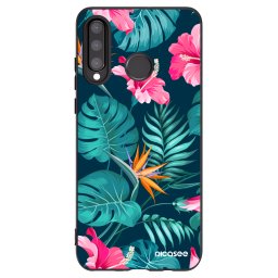 Fekete szilikon tok az alábbi mobiltelefonokra Huawei P30 Lite - Pink Monstera