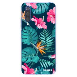 Átlátszó szilikon tok az alábbi mobiltelefonokra Xiaomi Mi 9 SE - Pink Monstera