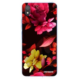 Átlátszó szilikon tok az alábbi mobiltelefonokra Xiaomi Redmi 7A - Dark Peonny