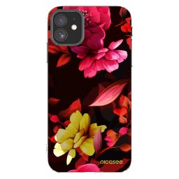 Átlátszó szilikon tok az alábbi mobiltelefonokra Apple iPhone 11 - Dark Peonny