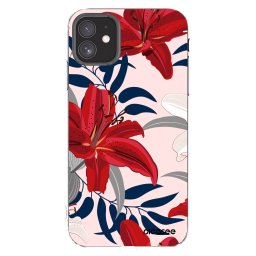 Átlátszó szilikon tok az alábbi mobiltelefonokra Apple iPhone 11 - Red Lily