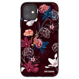 Fekete szilikon tok az alábbi mobiltelefonokra Apple iPhone 11 - Dark Meadow