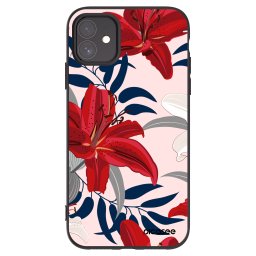 Fekete szilikon tok az alábbi mobiltelefonokra Apple iPhone 11 - Red Lily