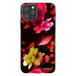 Átlátszó szilikon tok az alábbi mobiltelefonokra Apple iPhone 11 Pro - Dark Peonny