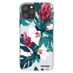 Átlátszó szilikon tok az alábbi mobiltelefonokra Apple iPhone 11 Pro - Rhododendron