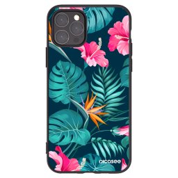 Fekete szilikon tok az alábbi mobiltelefonokra Apple iPhone 11 Pro - Pink Monstera